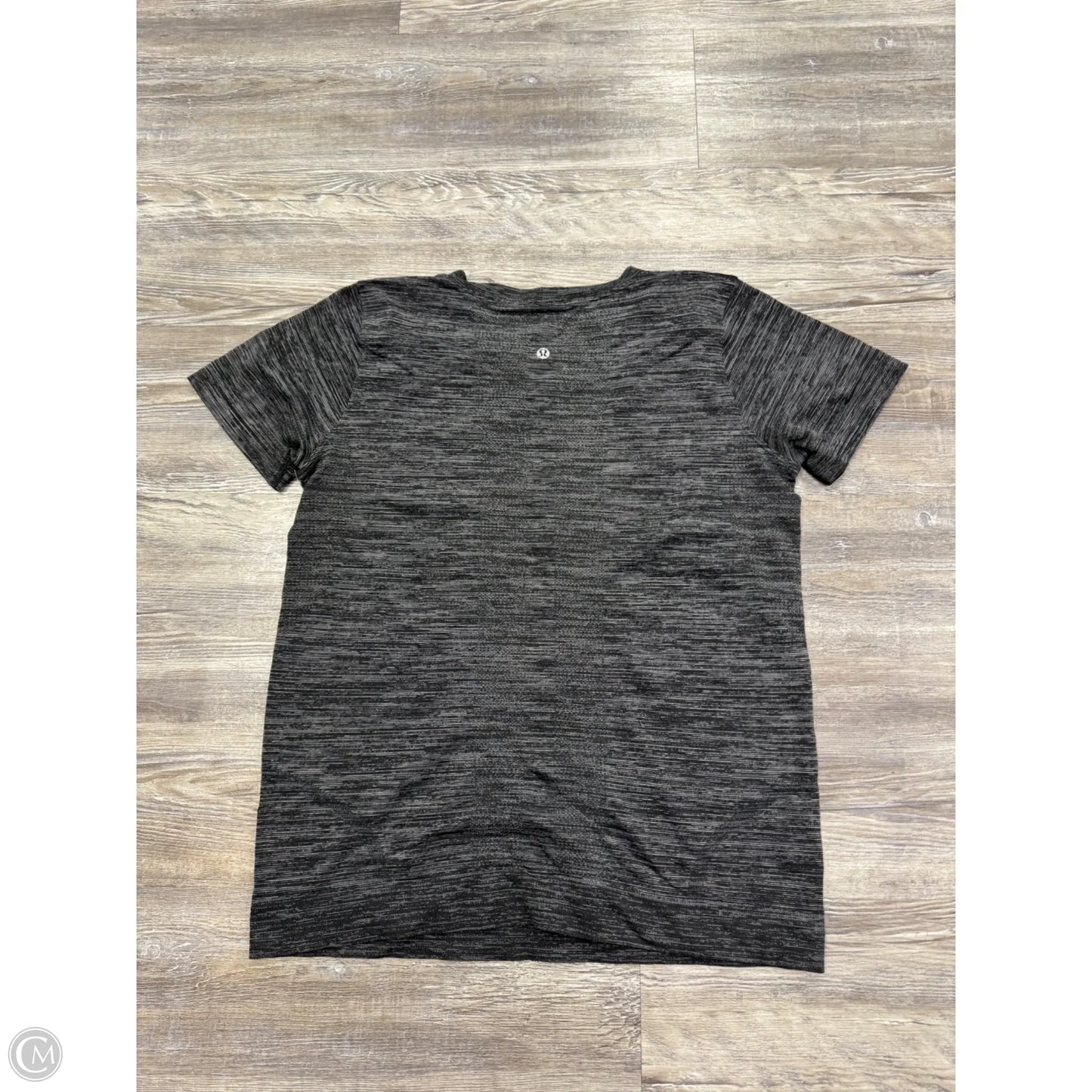 Athletic Top Short Sleeve By Lululemon In Black, Size: M