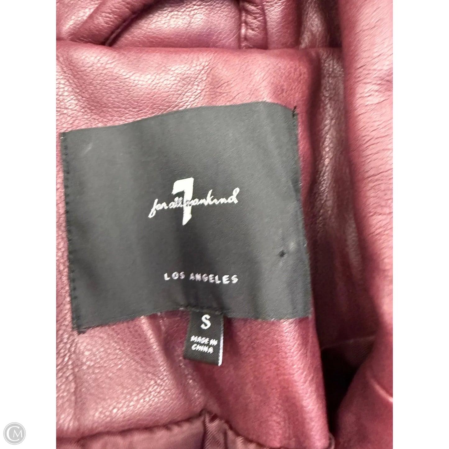 Blazer By 7 For All Mankind In Maroon, Size: S