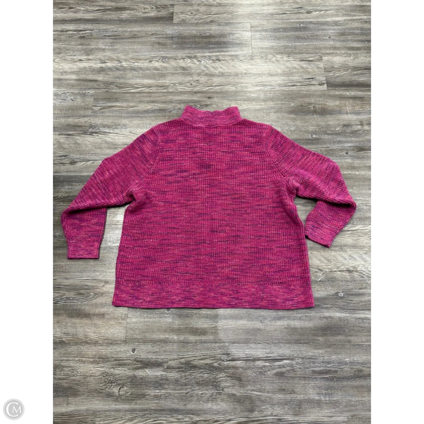 Sweater By Lands End In Purple, Size: 2x