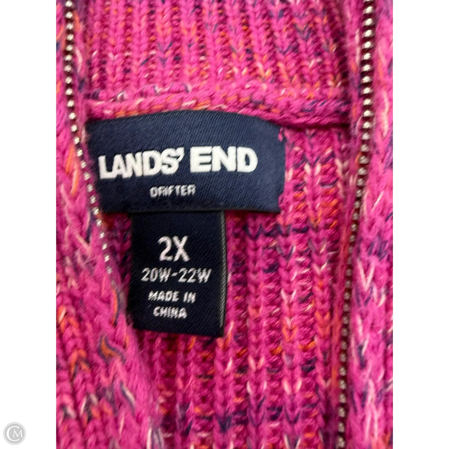 Sweater By Lands End In Purple, Size: 2x