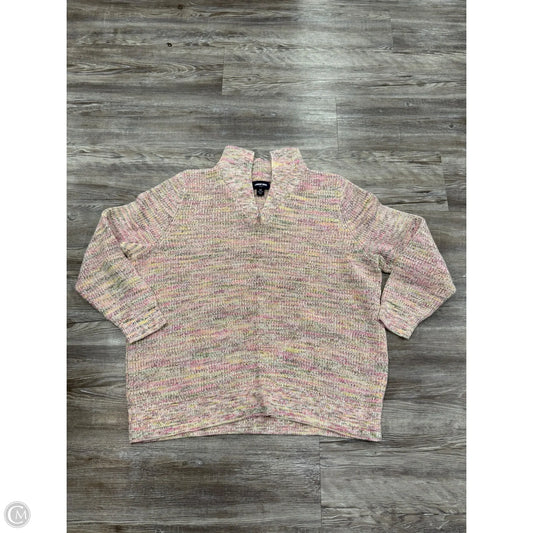Sweater By Lands End In Pink, Size: 2x