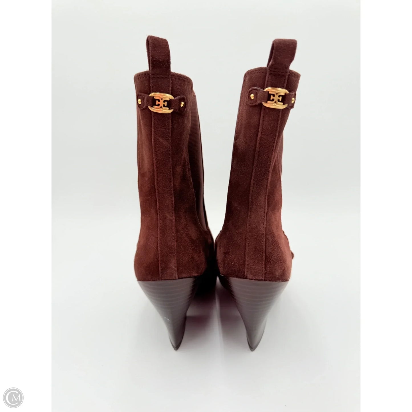 Boots Ankle Heels By Sam Edelman In Brown, Size: 8.5