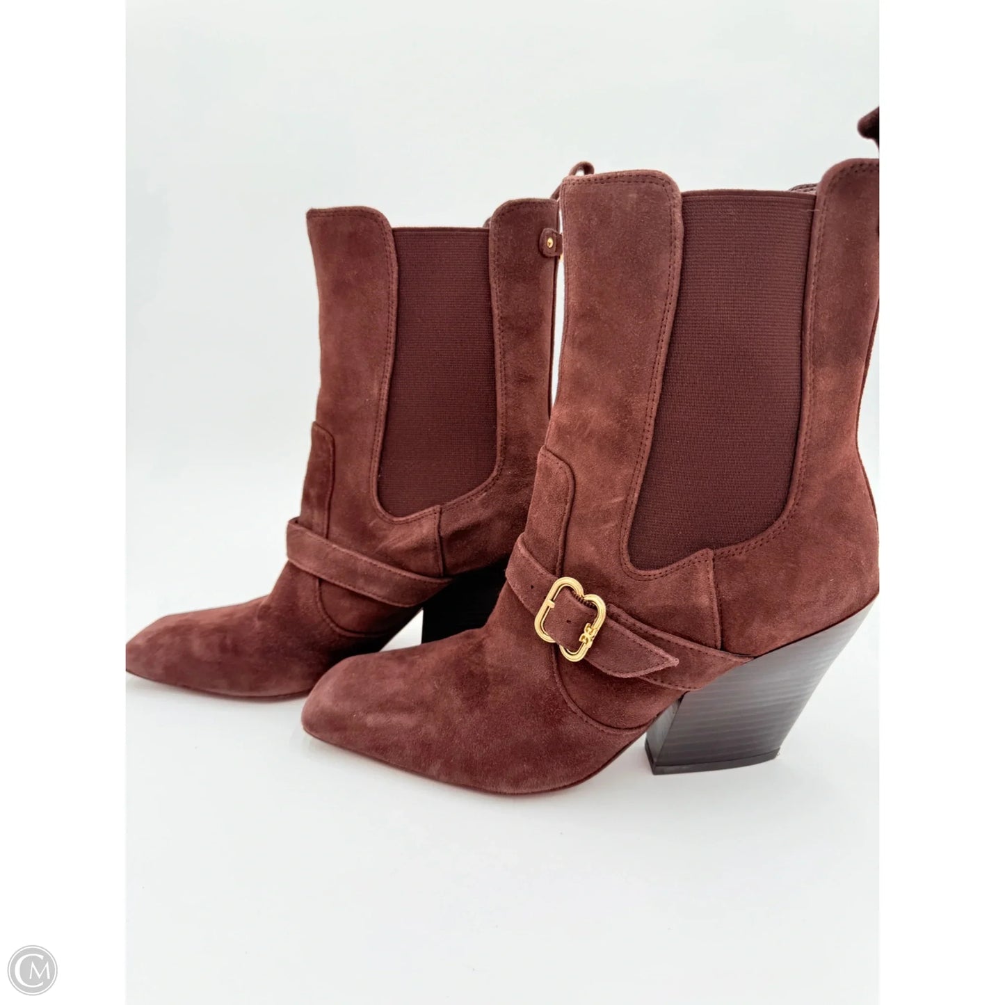 Boots Ankle Heels By Sam Edelman In Brown, Size: 8.5