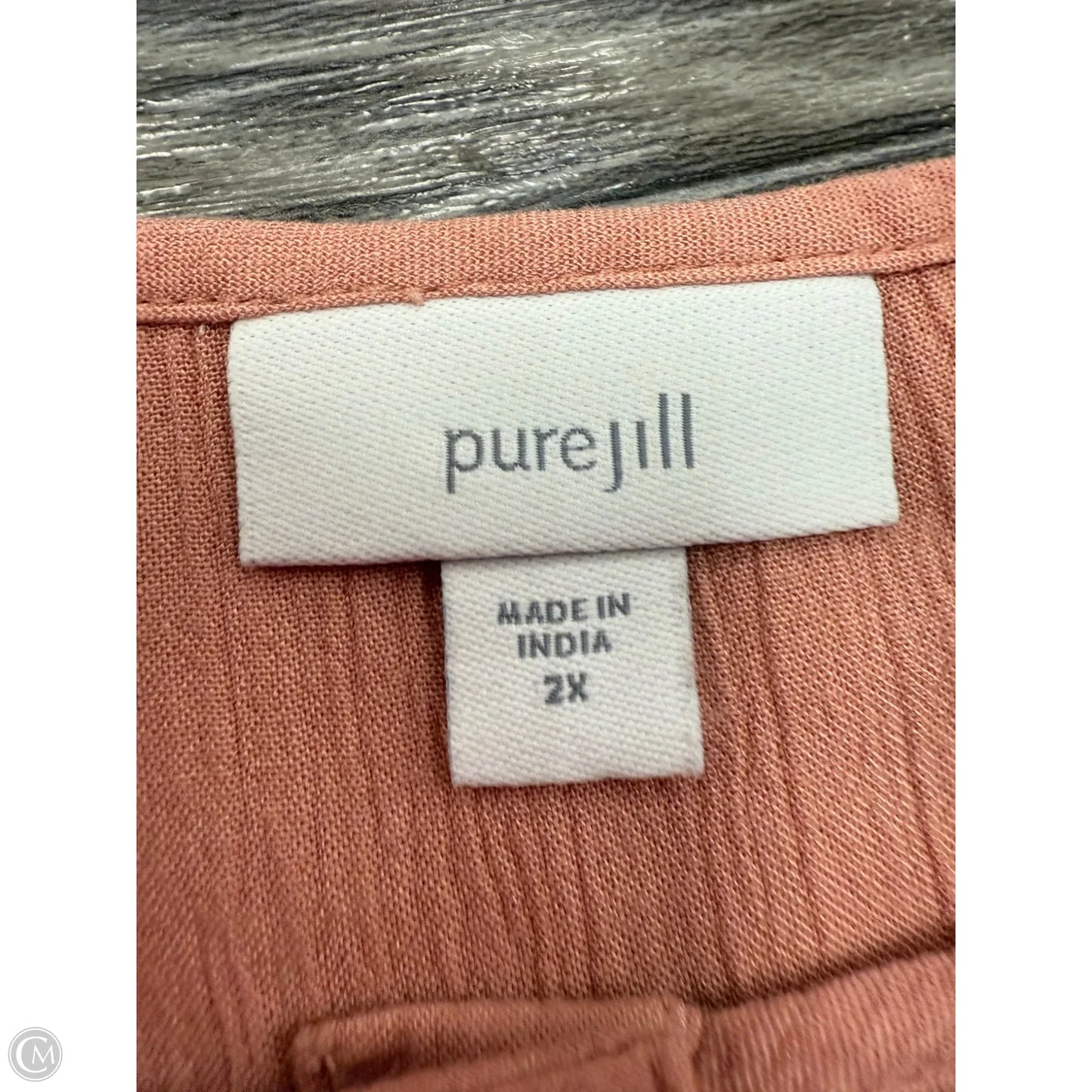 Top 3/4 Sleeve By Pure Jill In Pink, Size: 2x