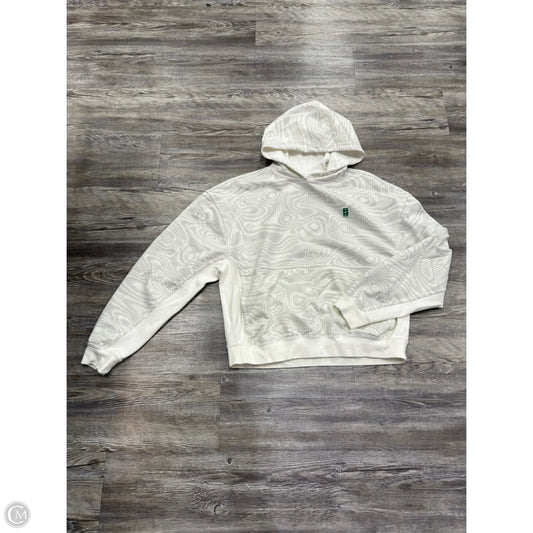 Athletic Sweatshirt Hoodie By Nike Apparel In White, Size: M