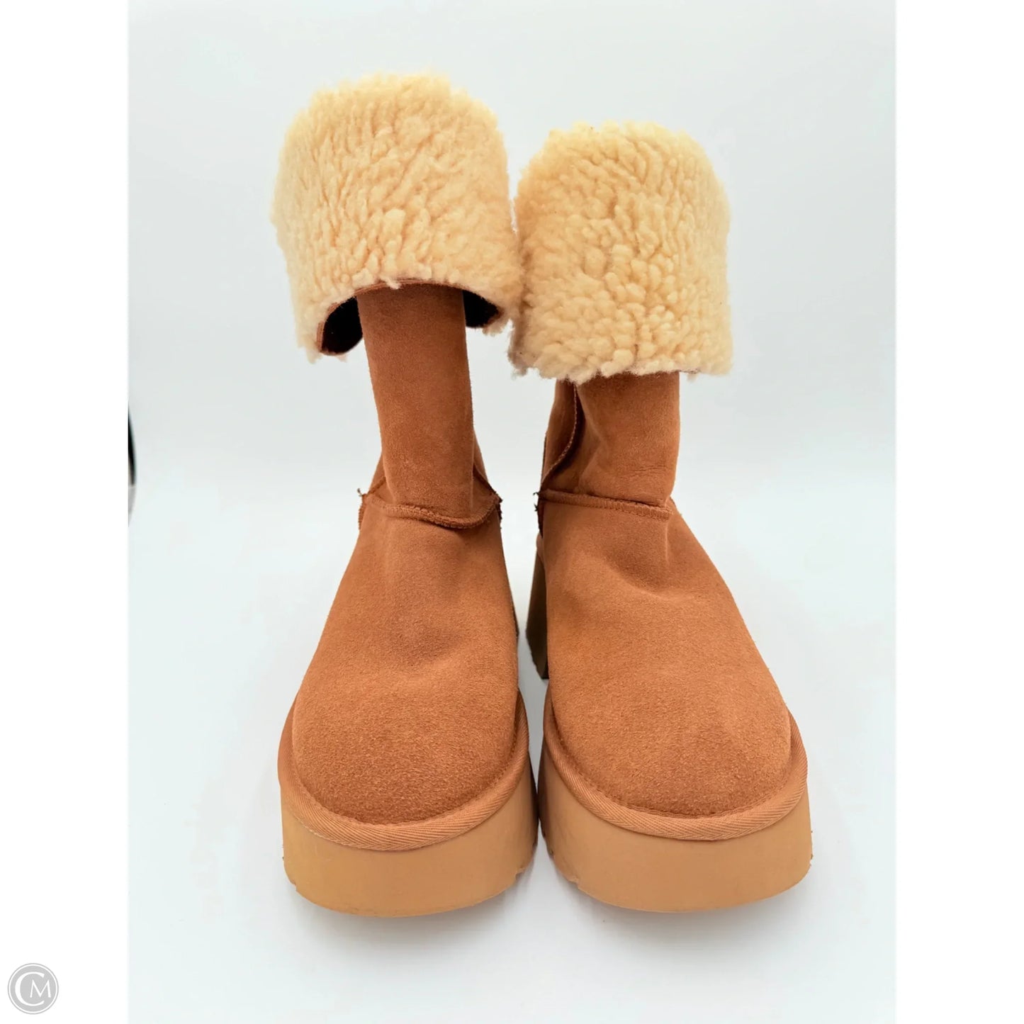 Boots Designer By Ugg In Tan, Size: 9