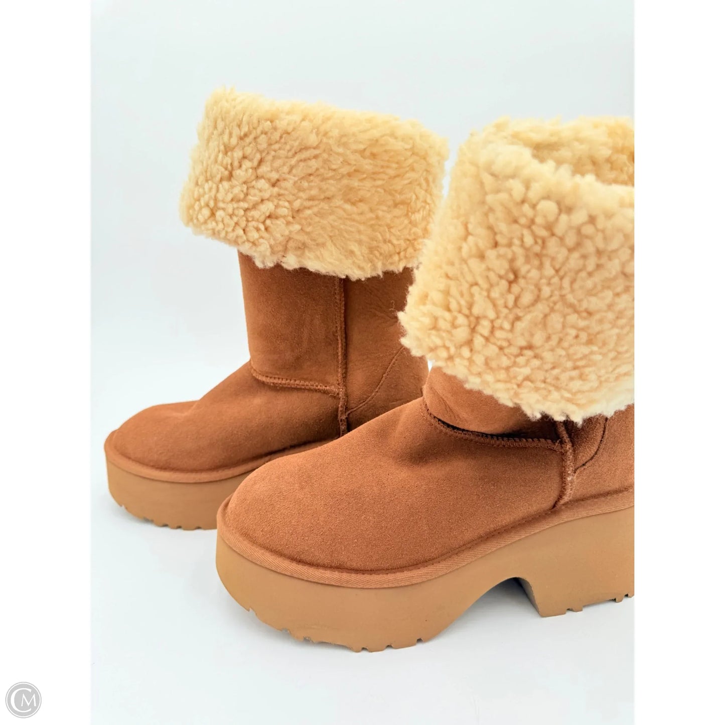 Boots Designer By Ugg In Tan, Size: 9
