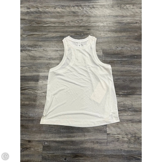 Athletic Tank Top By Lululemon In White, Size: 4