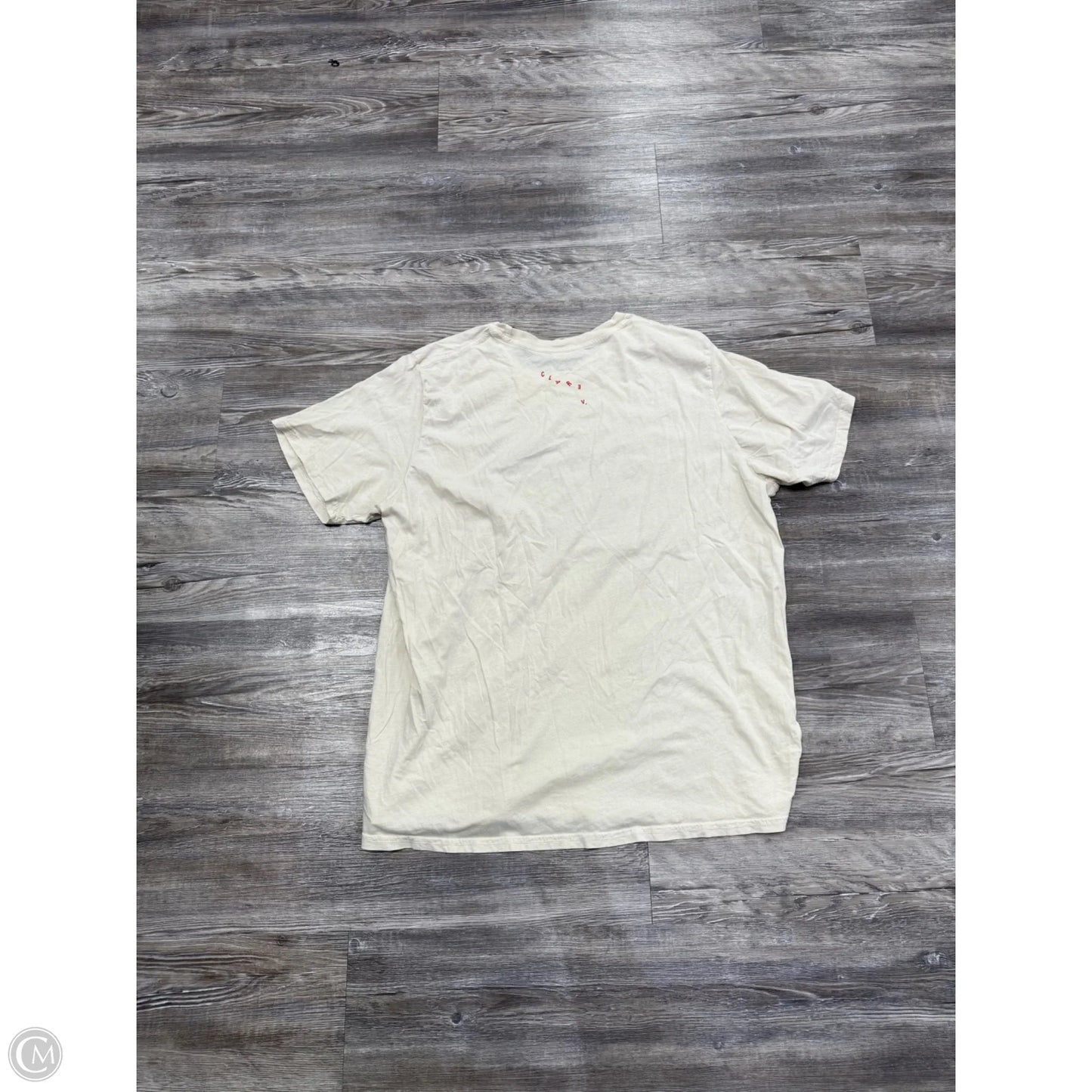 Top Short Sleeve By Clare V. In White, Size: L