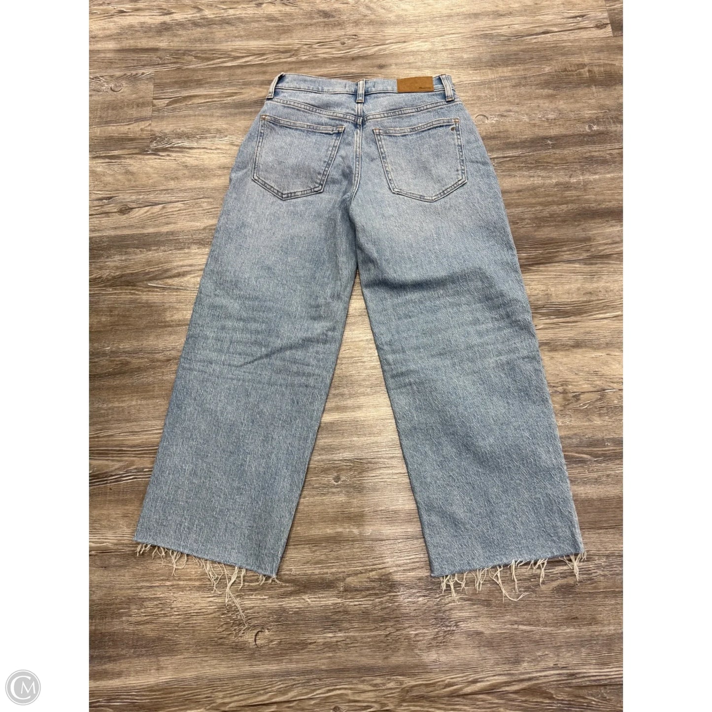 Jeans Wide Leg By Madewell In Blue Denim, Size: 0p