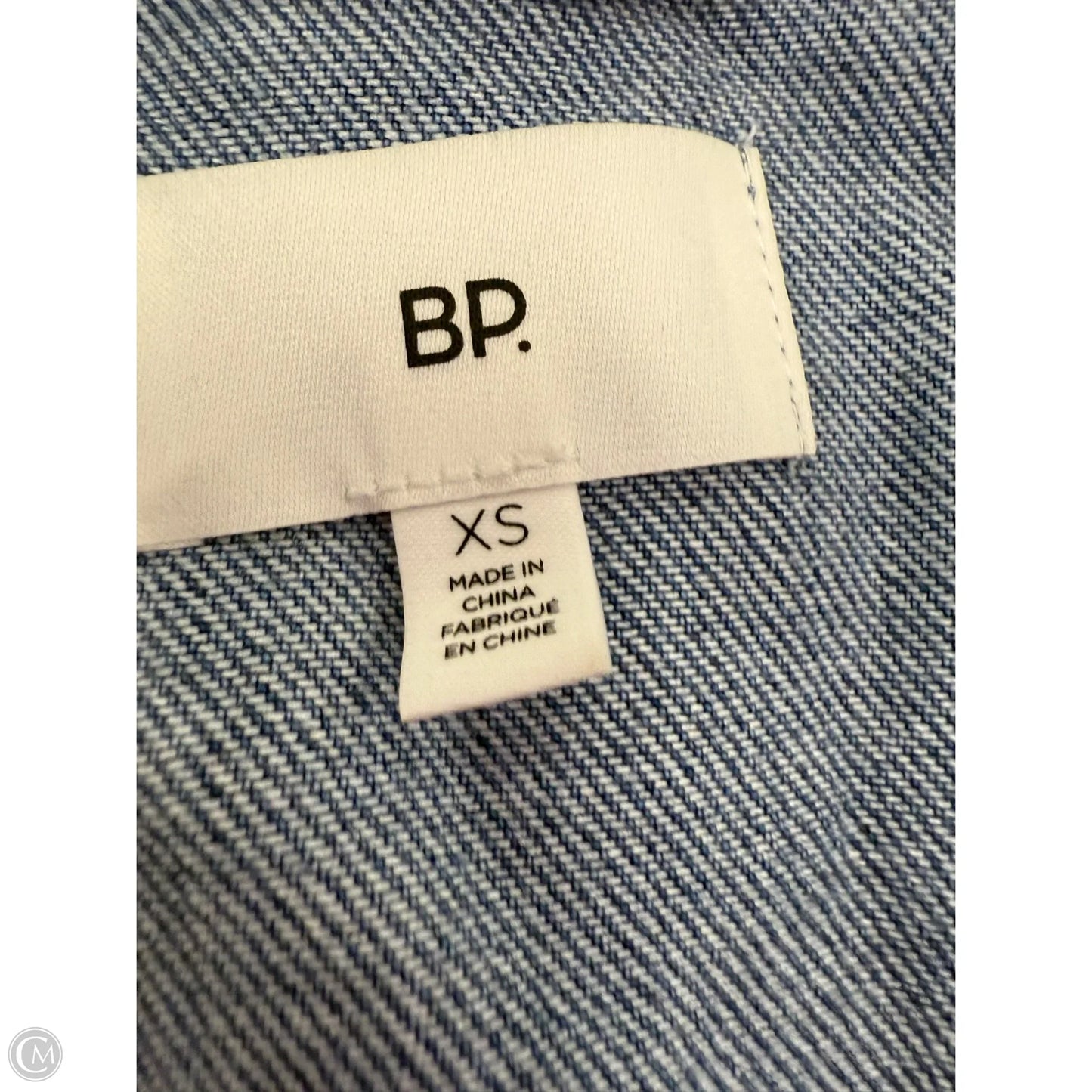 Jacket Denim By Bp In Blue Denim, Size: Xs