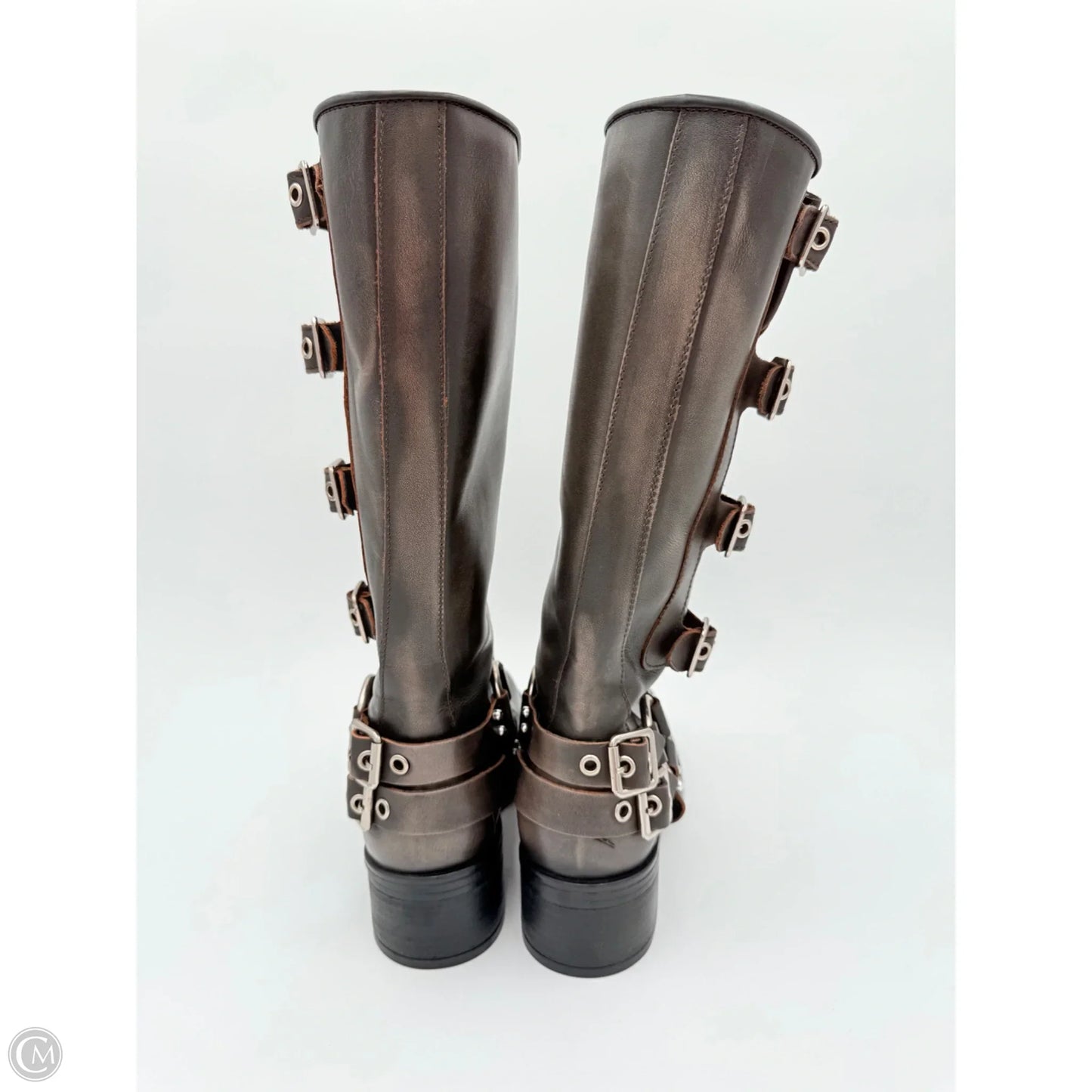 Boots Mid-calf Heels By Steve Madden In Brown, Size: 9