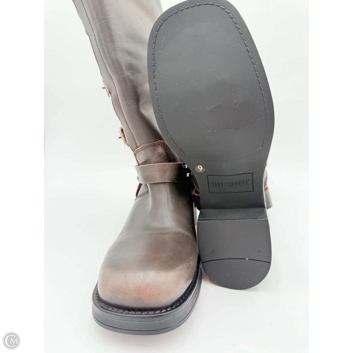 Boots Mid-calf Heels By Steve Madden In Brown, Size: 9