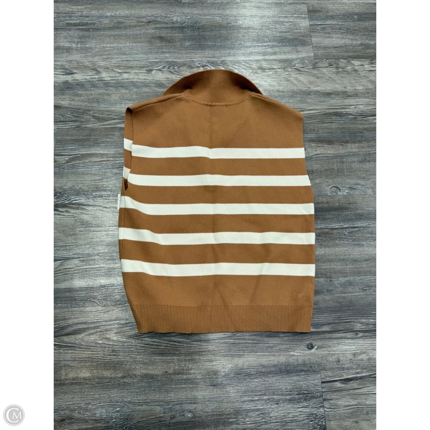 Sweater By Maeve In Tan & White, Size: Xs