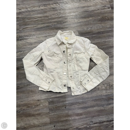 Jacket Denim By Maeve In White Denim, Size: Xxs