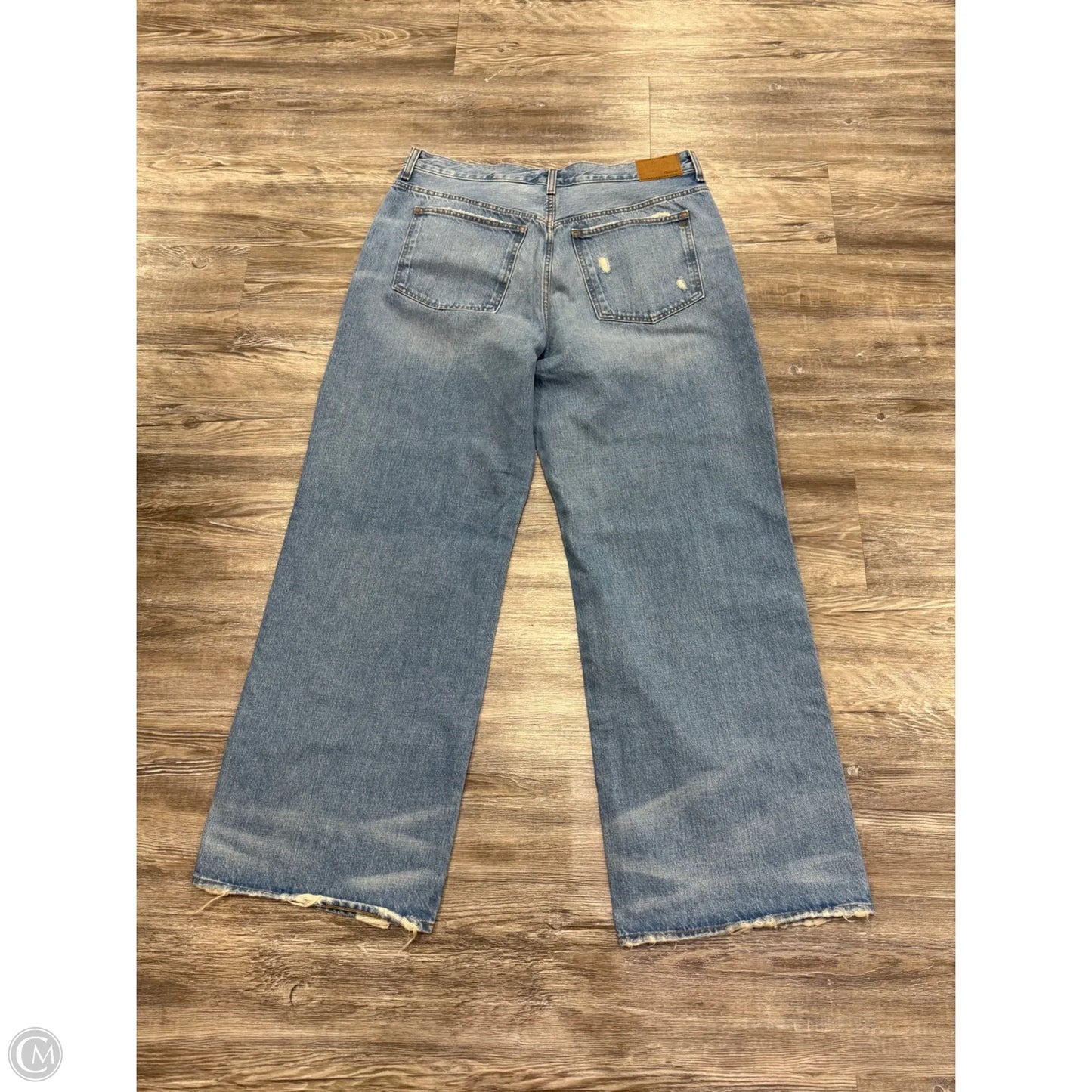 Jeans Wide Leg By Madewell In Blue Denim, Size: 14