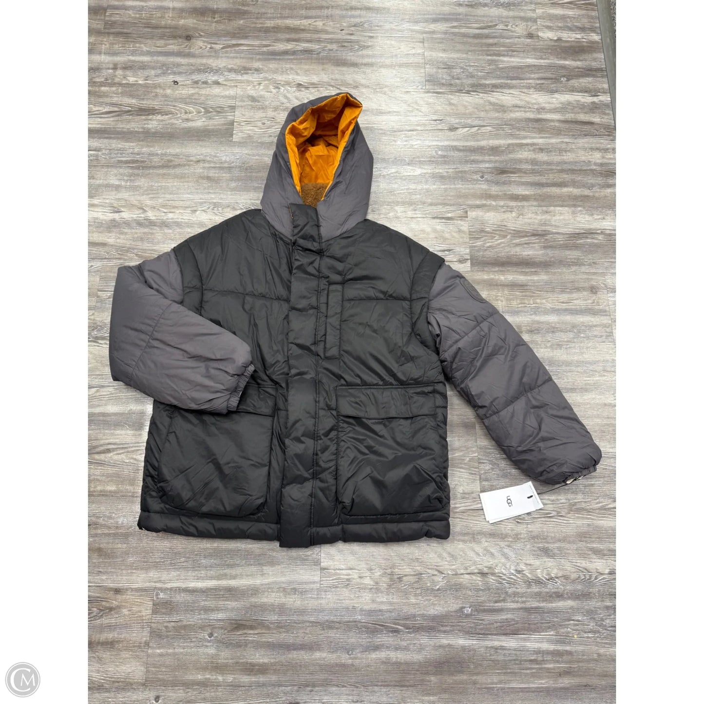 Coat Designer By Ugg In Black, Size: M