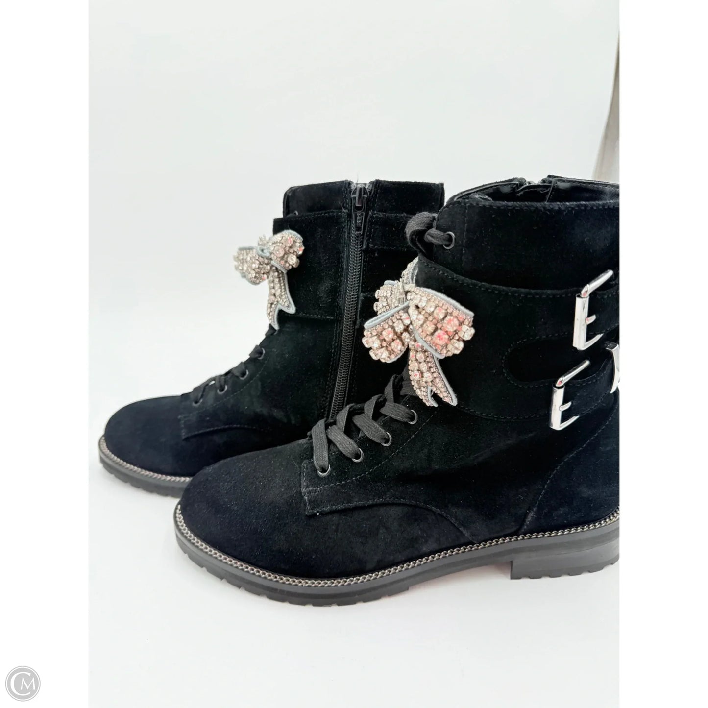 Boots Designer By Kurt Geiger In Black, Size: 8.5