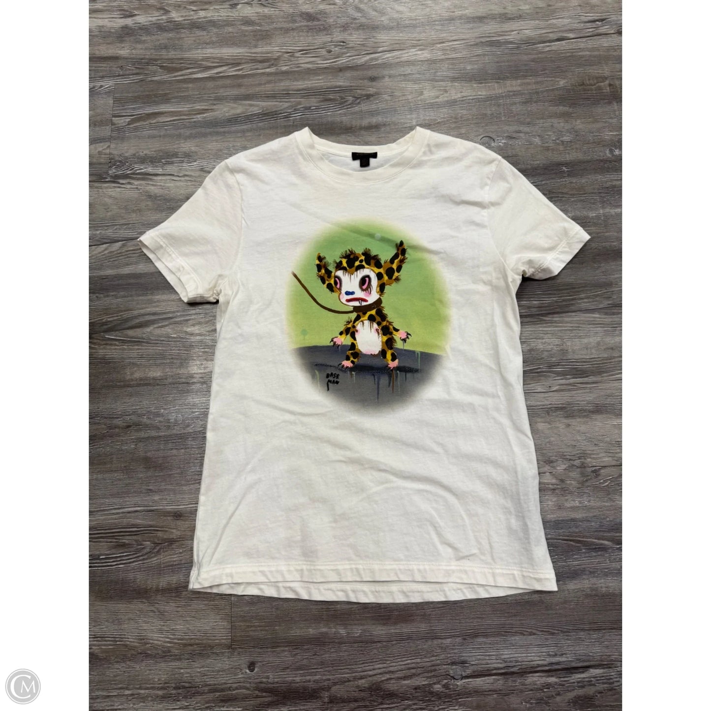 Top Short Sleeve Designer By Coach In White, Size: Xs