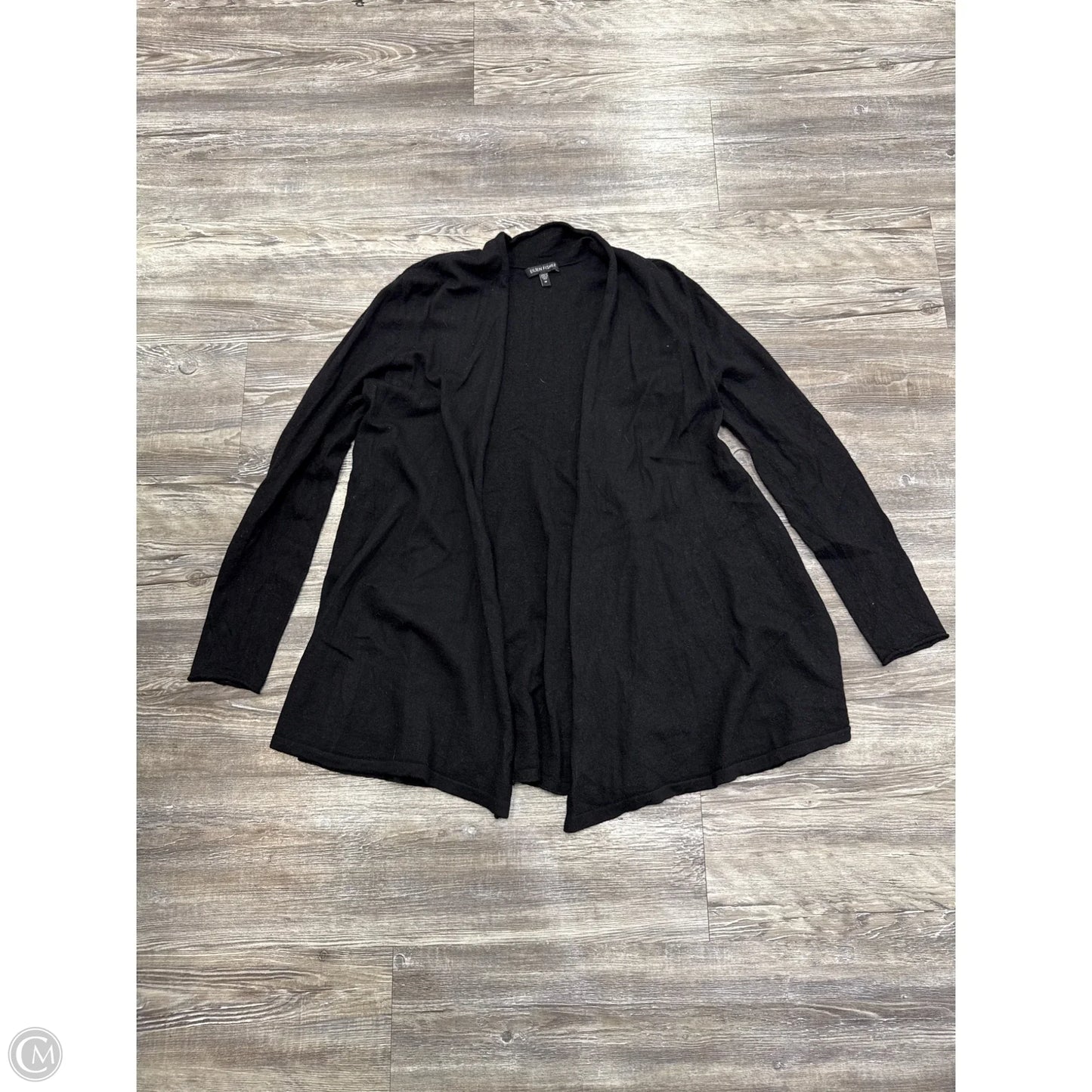 Sweater Cardigan By Eileen Fisher In Black, Size: M
