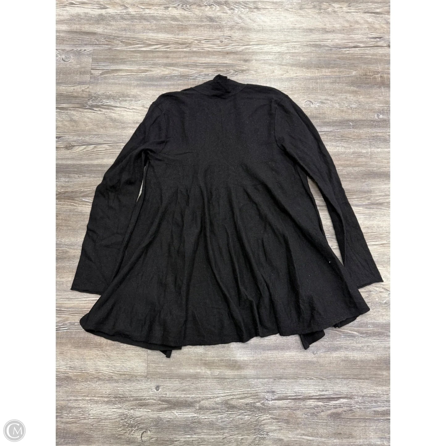 Sweater Cardigan By Eileen Fisher In Black, Size: M