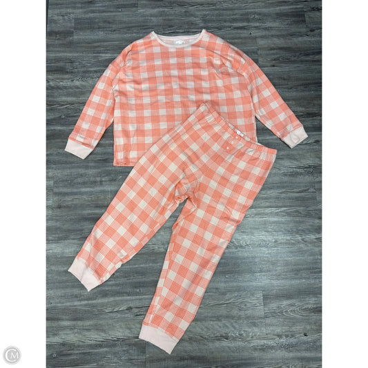 Pants Set 2pc By Lc Lauren Conrad In Orange & White, Size: 3x