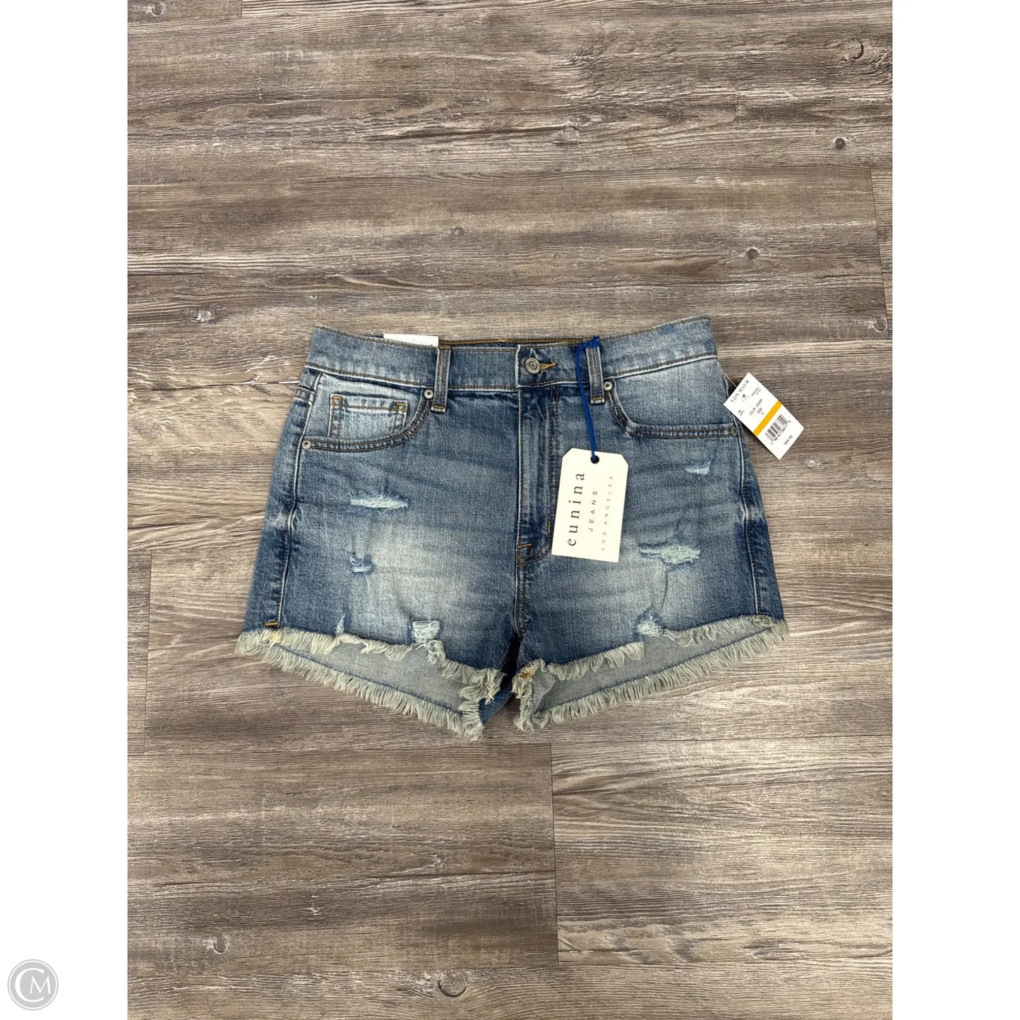 Shorts By Eunina In Blue Denim, Size: S