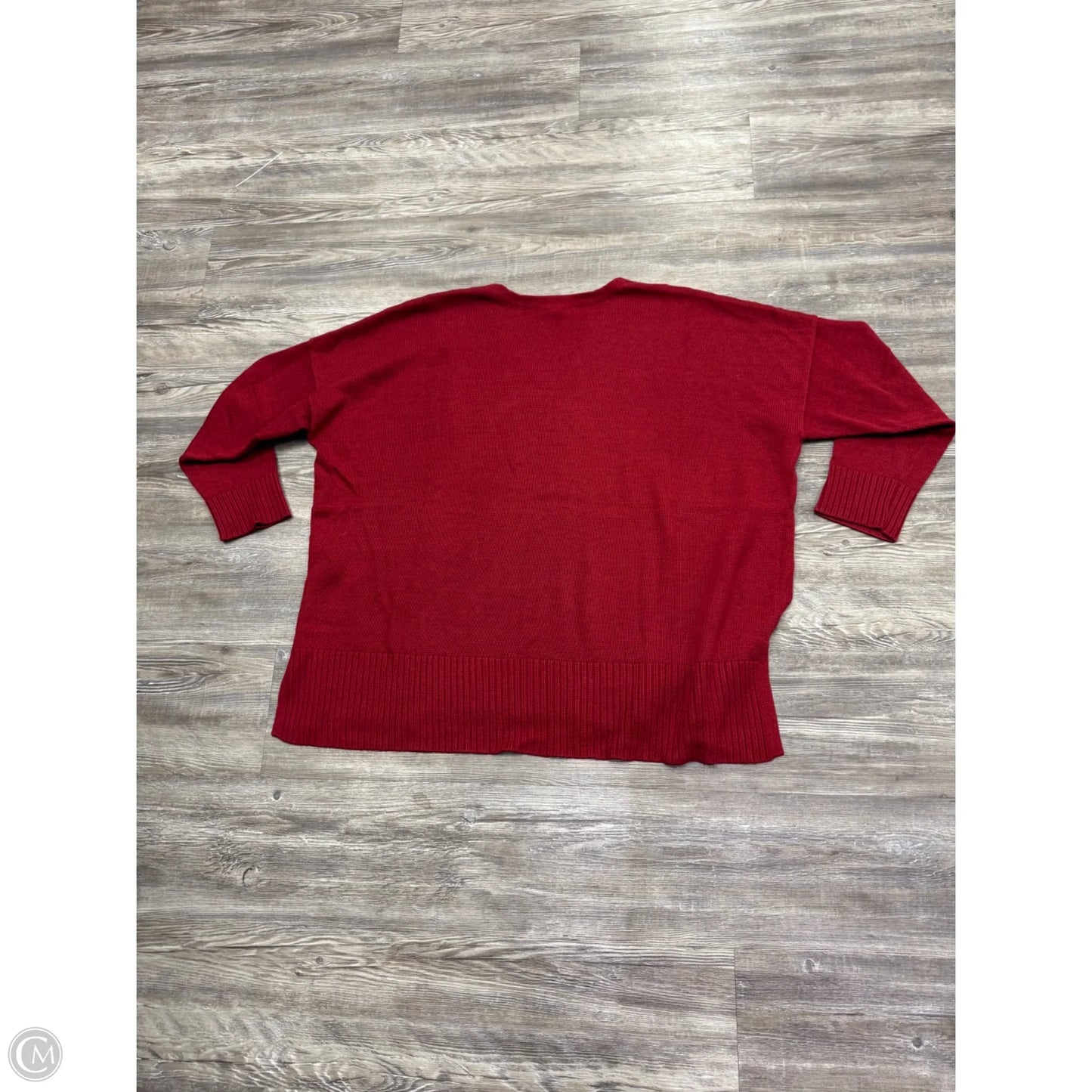 Sweater By Eileen Fisher In Red, Size: 1x