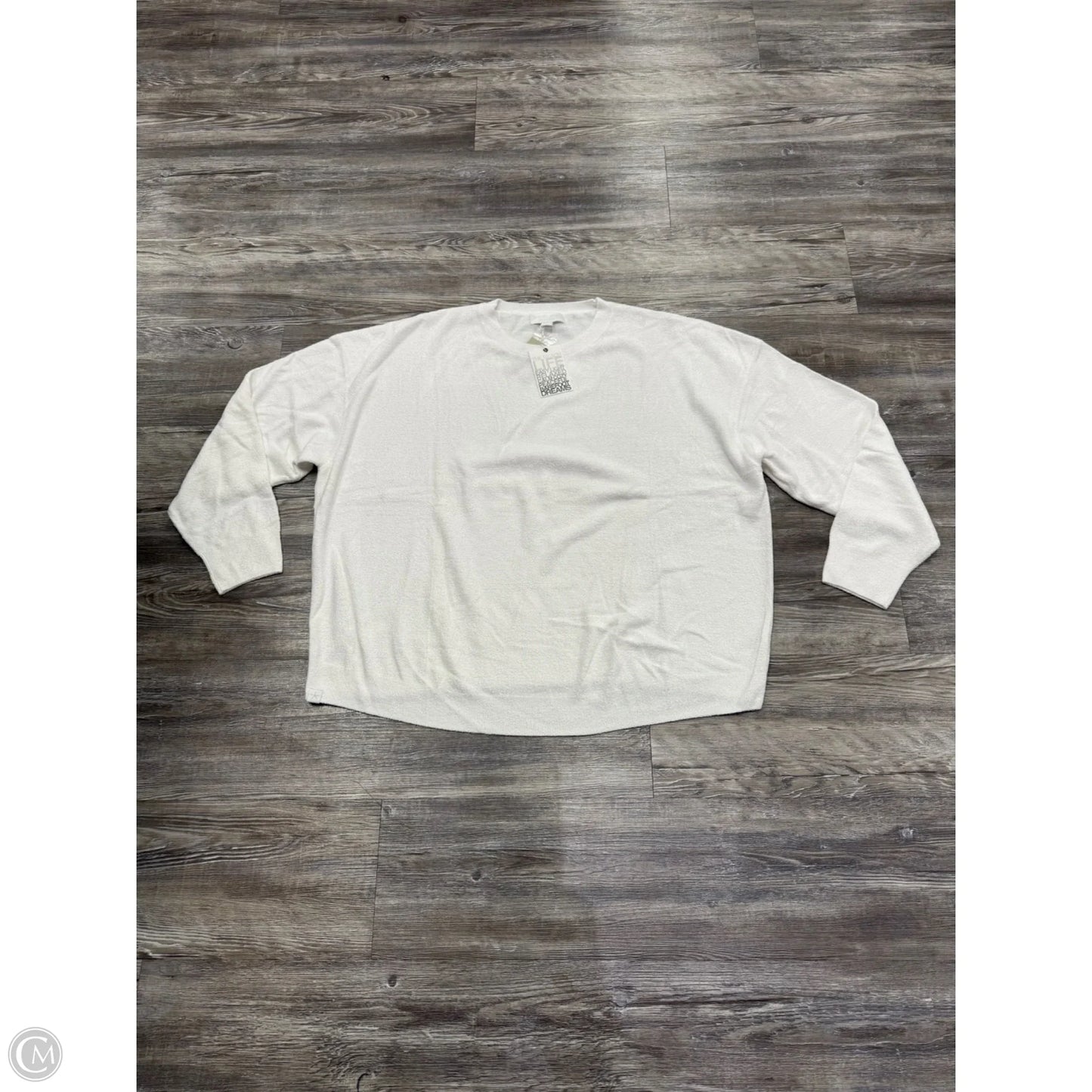Sweater By Barefoot Dreams In White, Size: 1x
