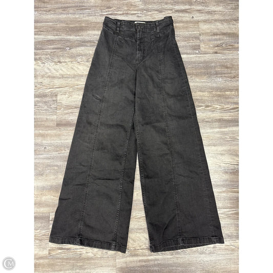 Jeans Wide Leg By We The Free In Black Denim, Size: 6
