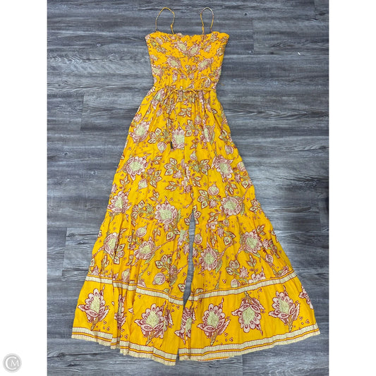 Jumpsuit By Free People In Yellow, Size: Xs