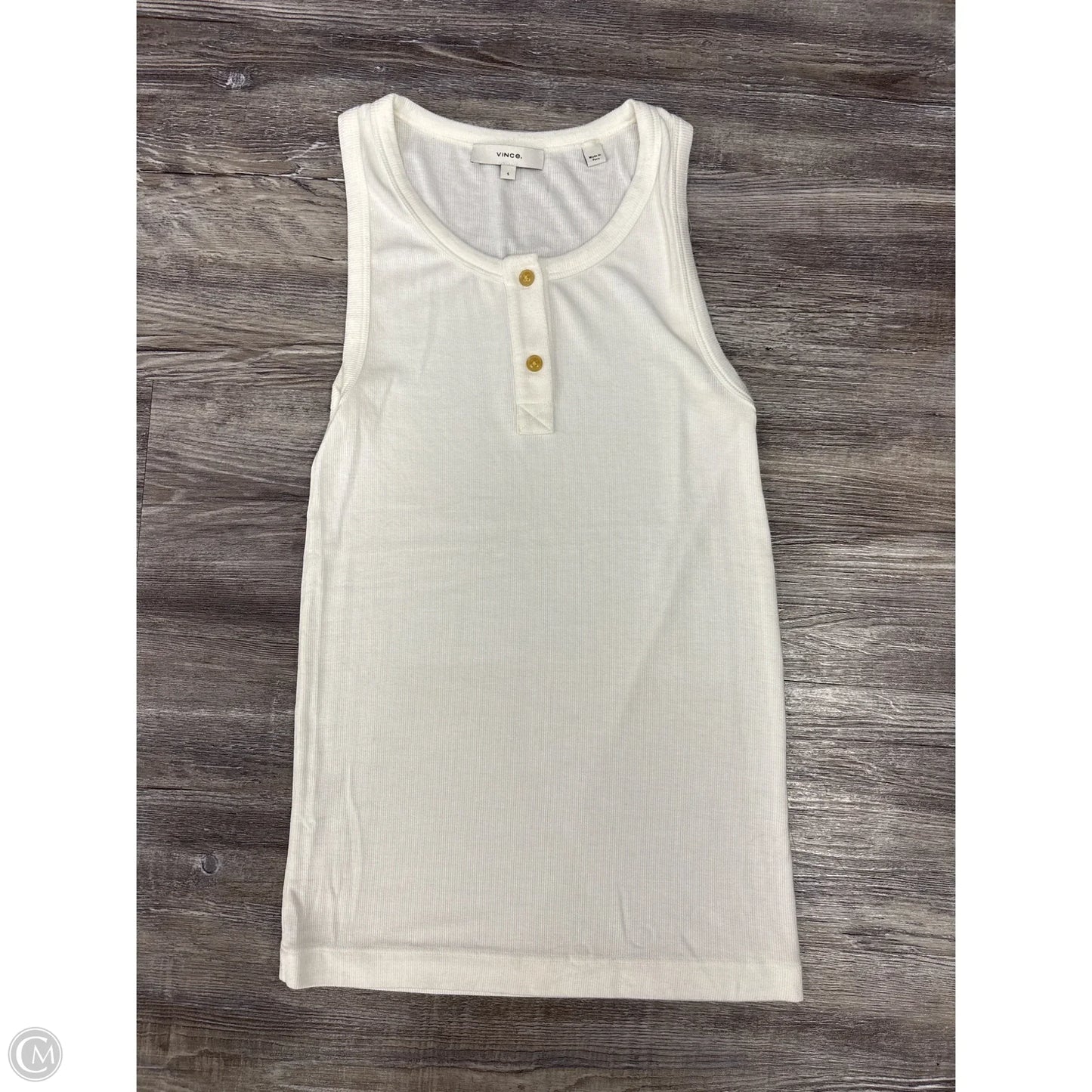 Top Sleeveless By Vince In White, Size: S
