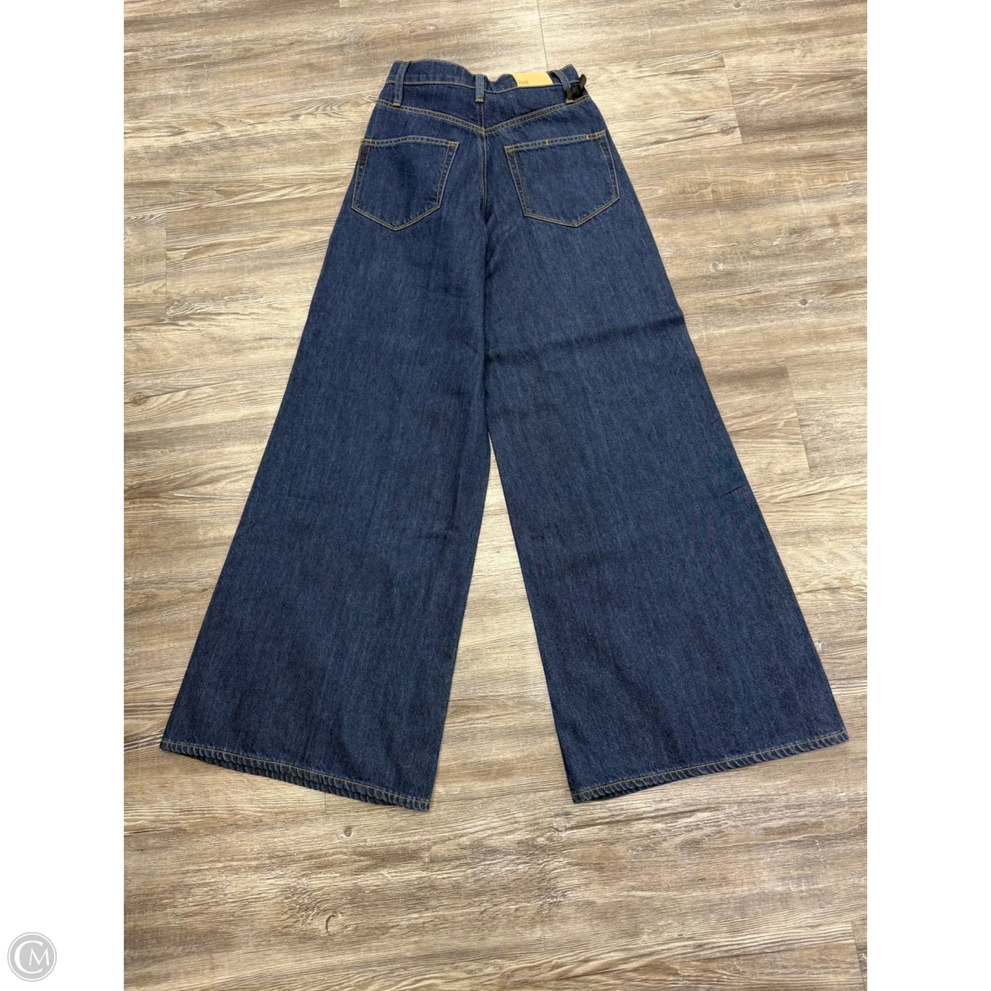 Jeans Wide Leg By Paige In Blue Denim, Size: 0