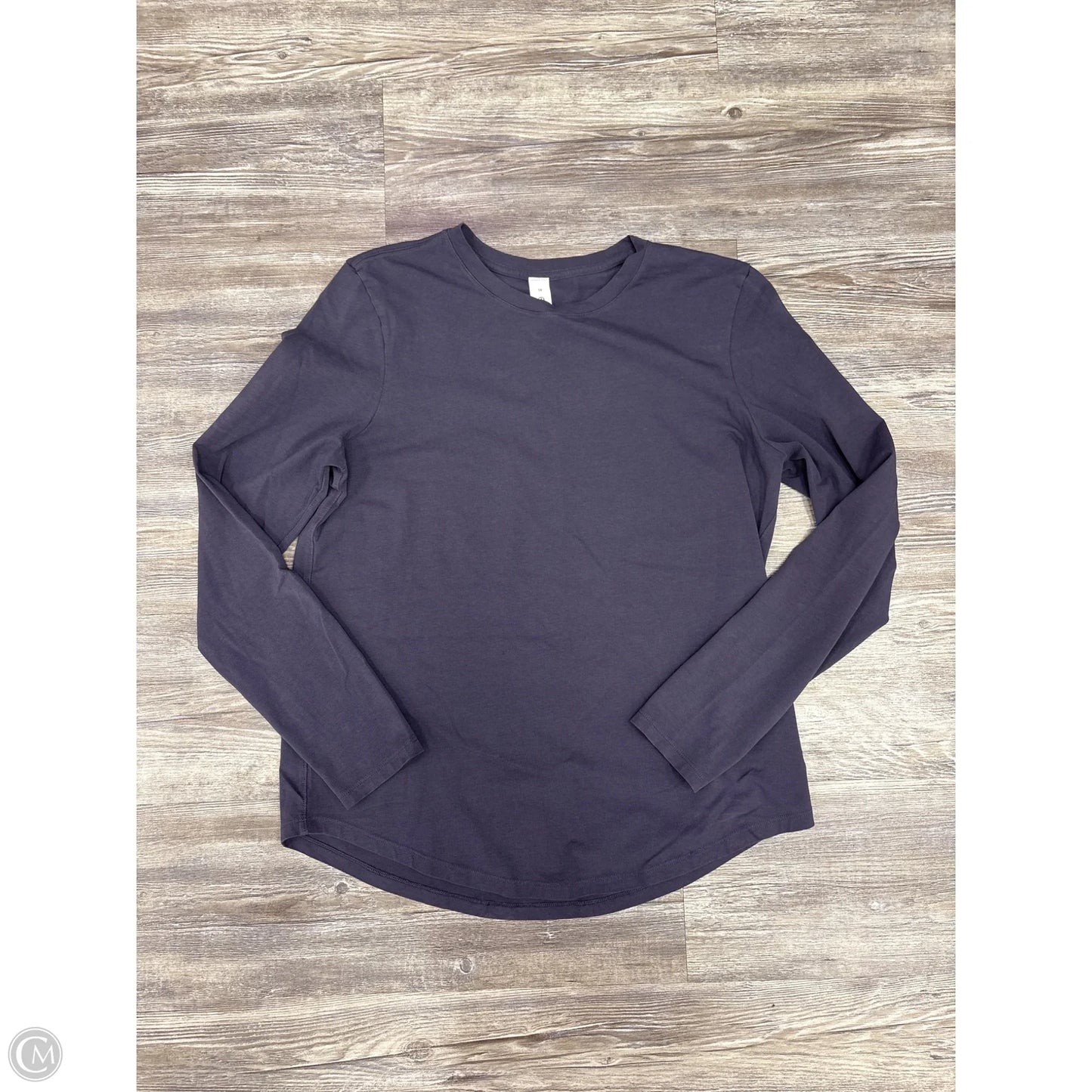 Athletic Top Long Sleeve Crewneck By Lululemon In Purple, Size: 10