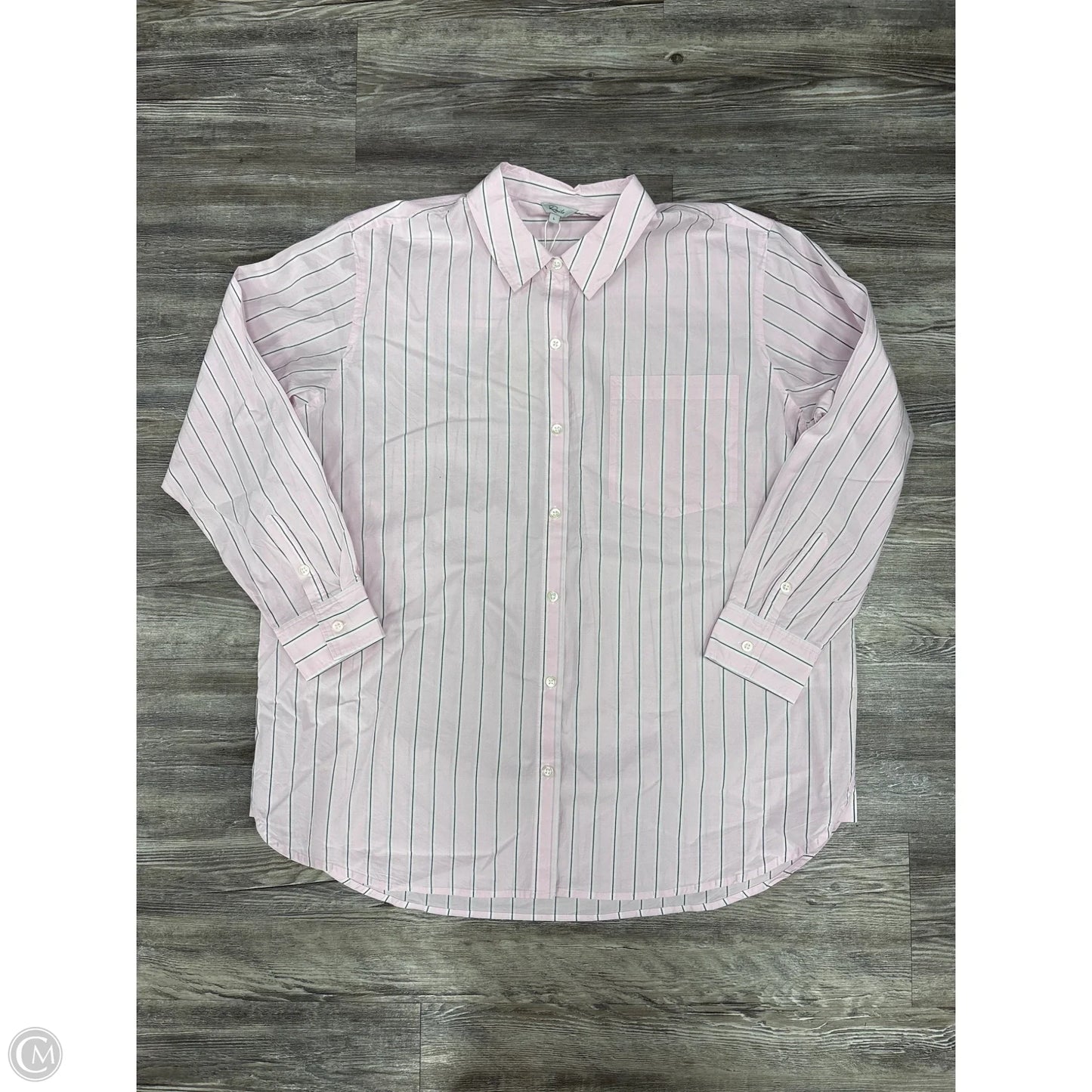Top Long Sleeve By Rails In Pink, Size: L