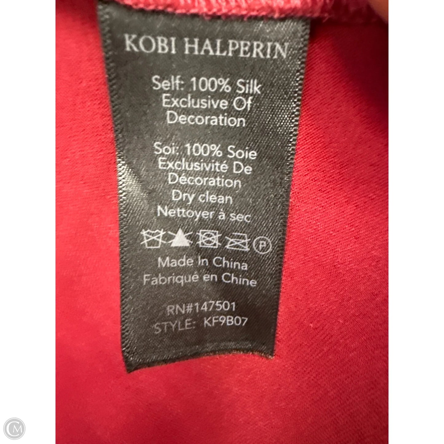 Top Long Sleeve By Cma In Red, Size: Xl
