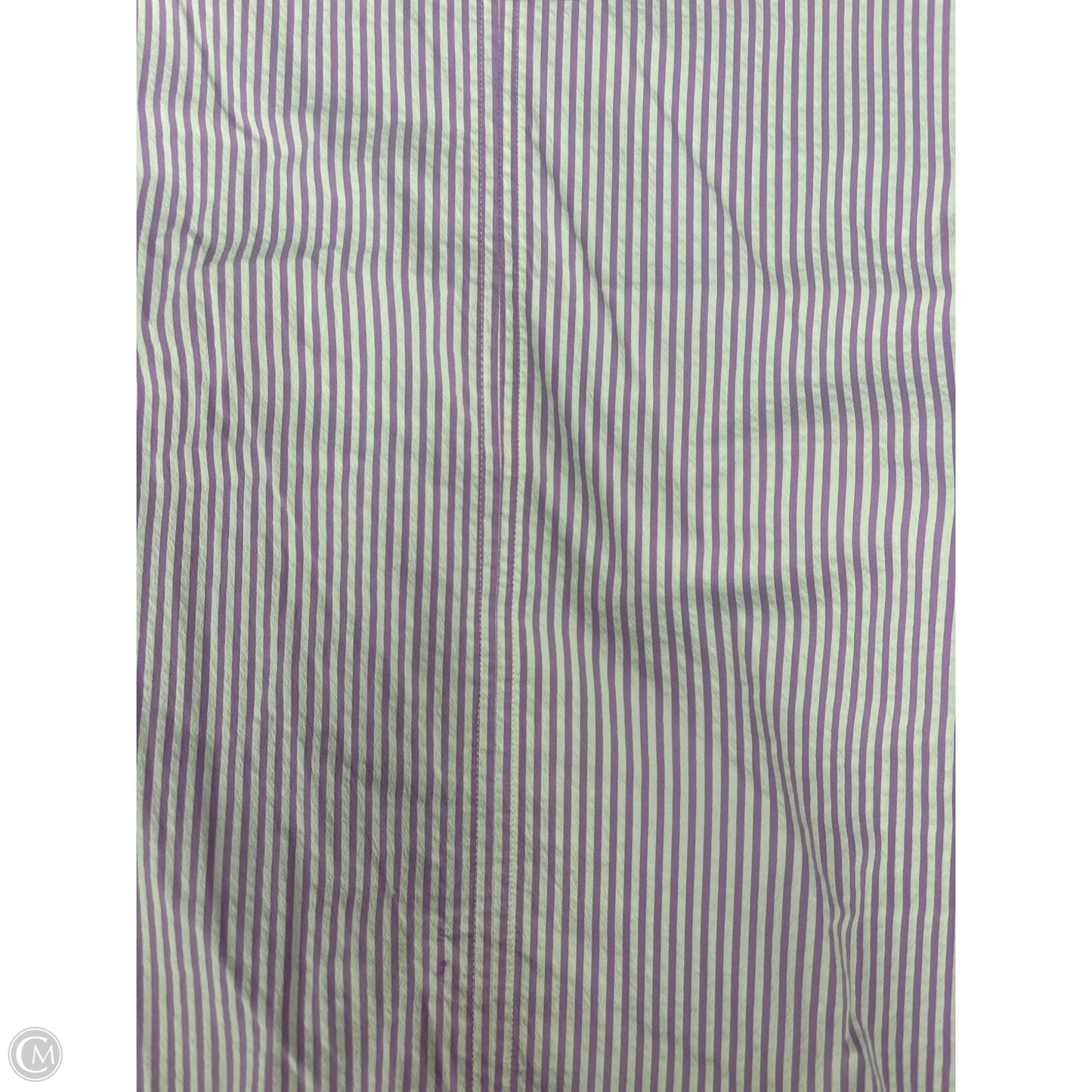 Dress Casual Short By Vineyard Vines In Purple & White, Size: L