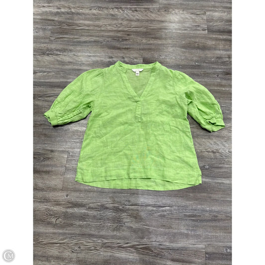 Top 3/4 Sleeve Designer By Lilly Pulitzer In Green, Size: S