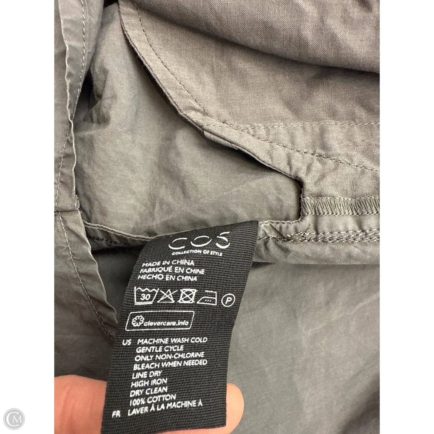 Dress Casual Short By Cos In Grey, Size: 6