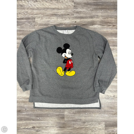 Sweatshirt Crewneck By Clothes Mentor In Grey, Size: Xl