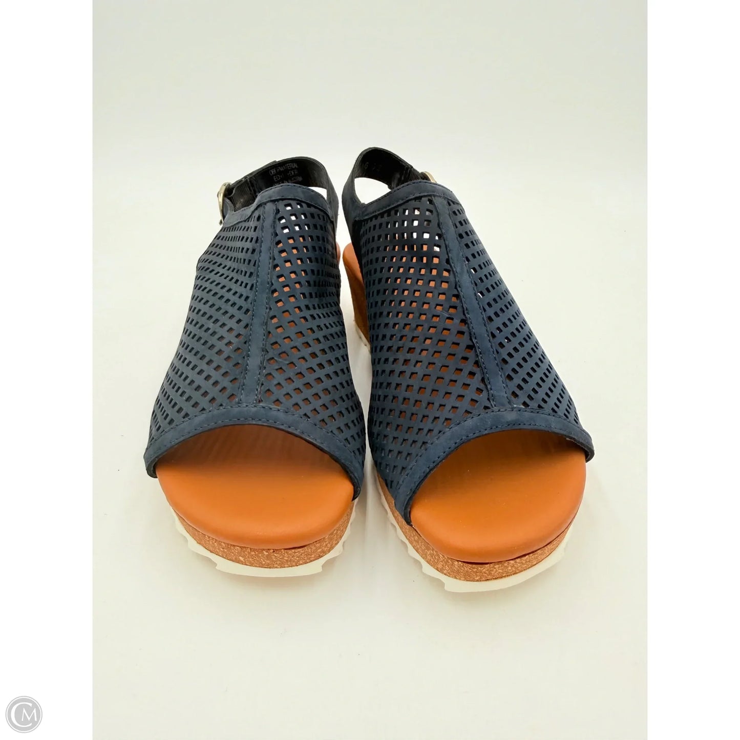 Sandals Heels Wedge By Paul Green In Navy, Size: 5.5
