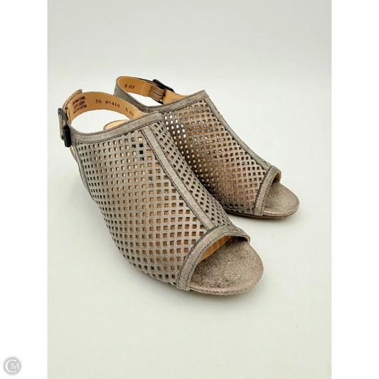 Sandals Heels Block By Paul Green In Silver, Size: 6