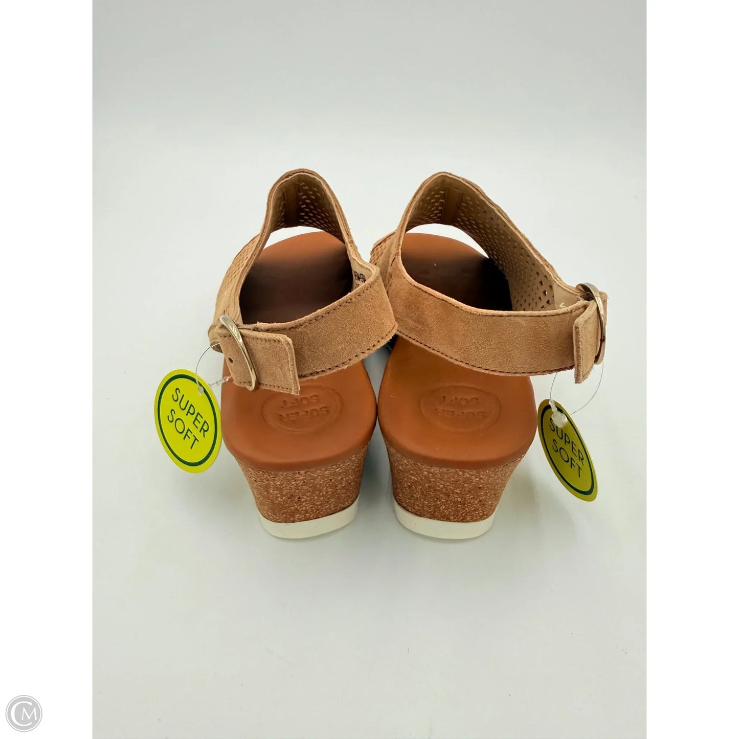 Sandals Heels Wedge By Paul Green In Tan, Size: 6
