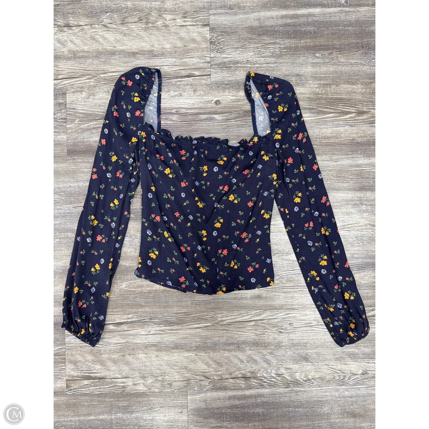 Top Long Sleeve By Reformation In Blue, Size: Xs