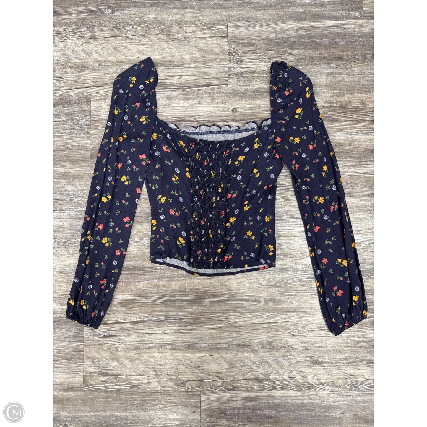Top Long Sleeve By Reformation In Blue, Size: Xs