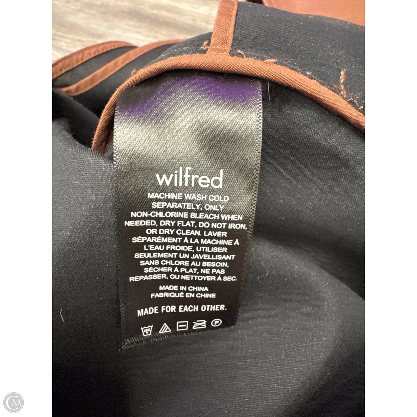 Jacket Leather By Wilfred In Brown, Size: S