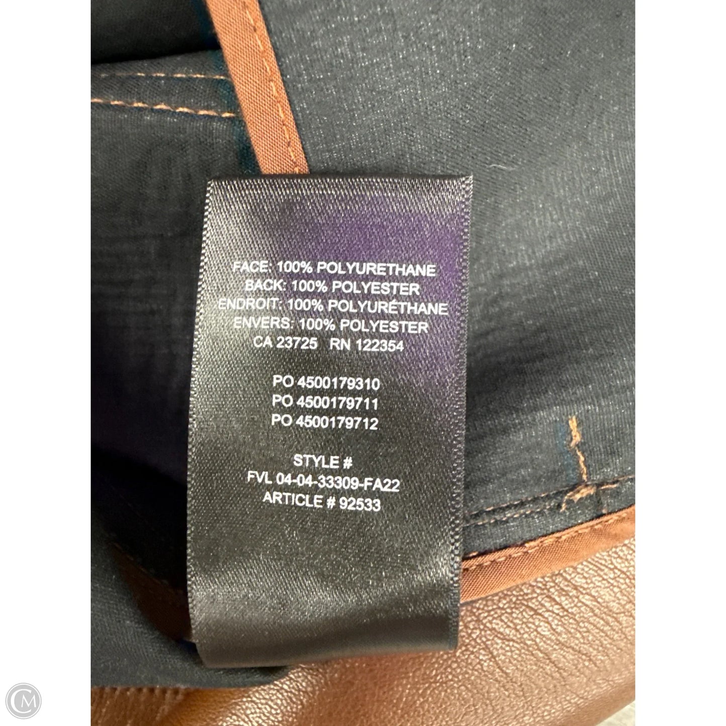 Jacket Leather By Wilfred In Brown, Size: S