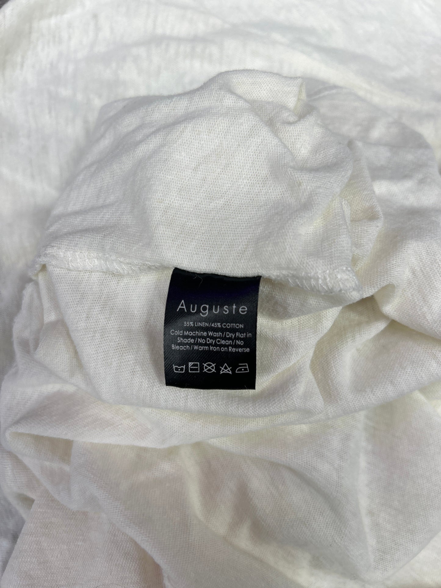 Top Short Sleeve By Auguste  In White, Size: 6