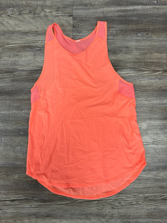 Athletic Tank Top By Lululemon In Coral, Size: S