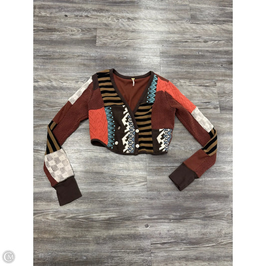 Sweater Cardigan By Free People In Brown, Size: S